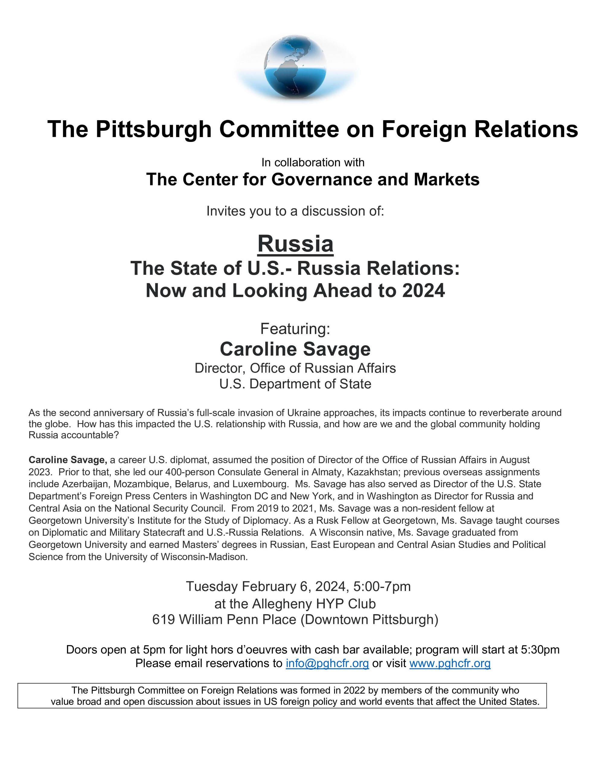 The Pittsburgh Committee on Foreign Relations